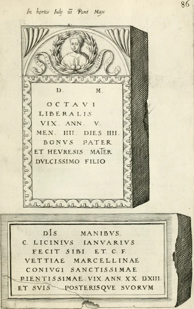 An illustration from I.[-VI.] pars Romanae vrbis topographiae & antiquitatum, quâ succinctê & breviter describuntur omnia quae tam publicê quam privatim videntur anim-adversione digna:, 1597, leaf 758