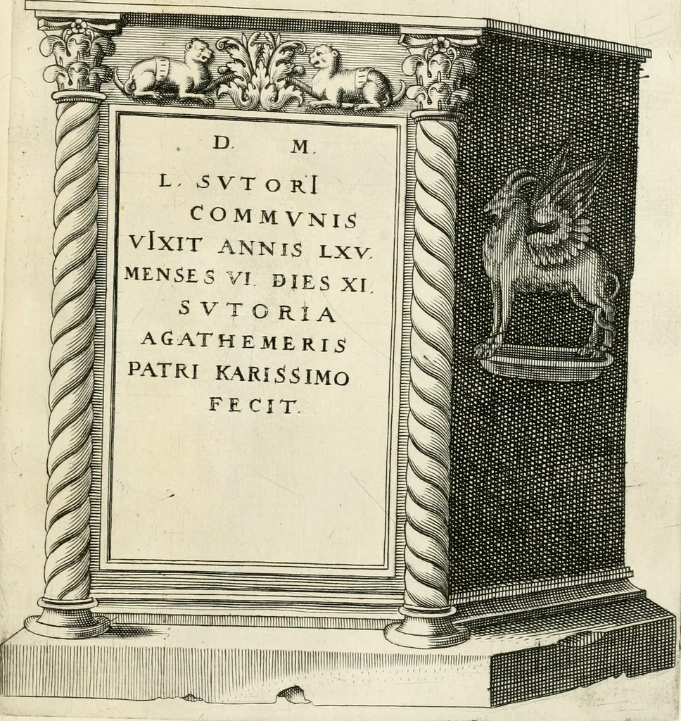 An illustration from I.[-VI.] pars Romanae vrbis topographiae & antiquitatum, quâ succinctê & breviter describuntur omnia quae tam publicê quam privatim videntur anim-adversione digna:, 1597, leaf 784