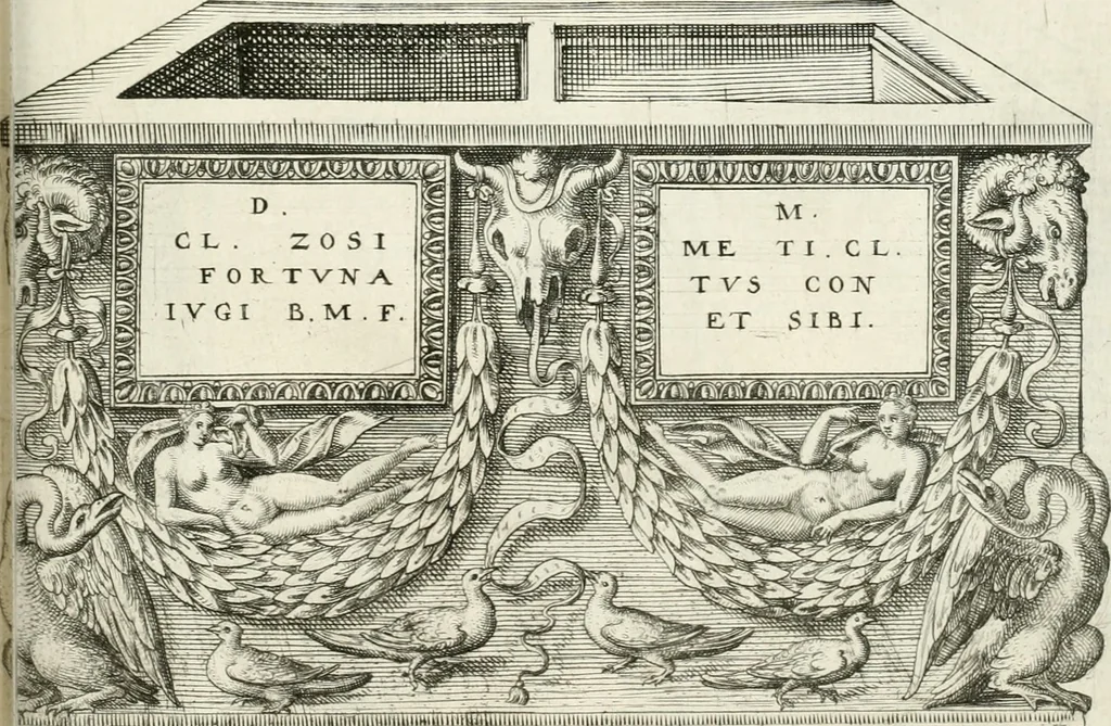 An illustration from I.[-VI.] pars Romanae vrbis topographiae & antiquitatum, quâ succinctê & breviter describuntur omnia quae tam publicê quam privatim videntur anim-adversione digna:, 1597, leaf 810