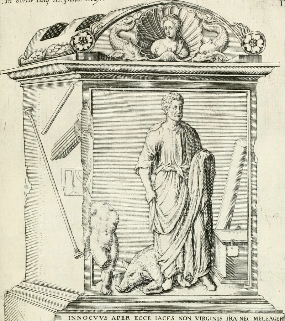 An illustration from I.[-VI.] pars Romanae vrbis topographiae & antiquitatum, quâ succinctê & breviter describuntur omnia quae tam publicê quam privatim videntur anim-adversione digna:, 1597, leaf 816