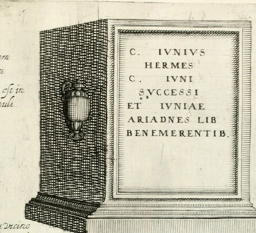 An illustration from I.[-VI.] pars Romanae vrbis topographiae & antiquitatum, quâ succinctê & breviter describuntur omnia quae tam publicê quam privatim videntur anim-adversione digna:, 1597, leaf 834