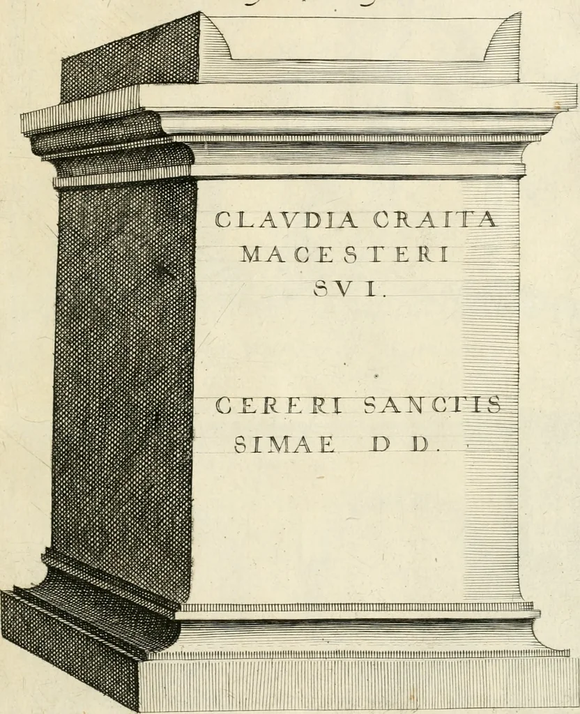 An illustration from I.[-VI.] pars Romanae vrbis topographiae & antiquitatum, quâ succinctê & breviter describuntur omnia quae tam publicê quam privatim videntur anim-adversione digna:, 1597, leaf 844
