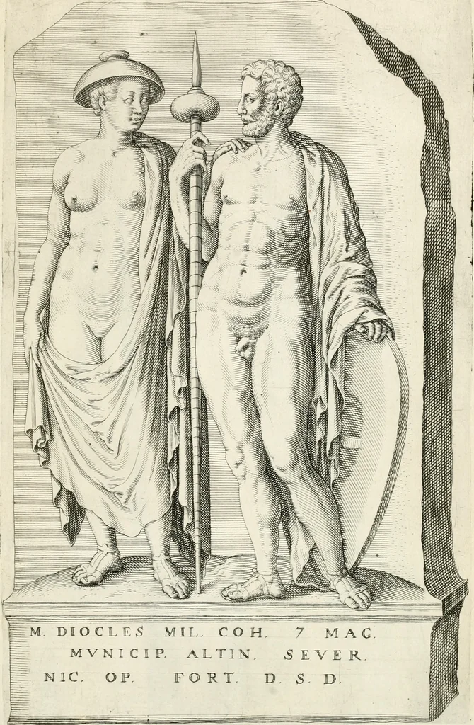 An illustration from I.[-VI.] pars Romanae vrbis topographiae & antiquitatum, quâ succinctê & breviter describuntur omnia quae tam publicê quam privatim videntur anim-adversione digna:, 1597, leaf 858