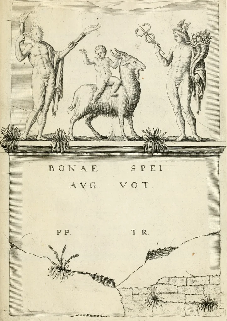 An illustration from I.[-VI.] pars Romanae vrbis topographiae & antiquitatum, quâ succinctê & breviter describuntur omnia quae tam publicê quam privatim videntur anim-adversione digna:, 1597, leaf 862