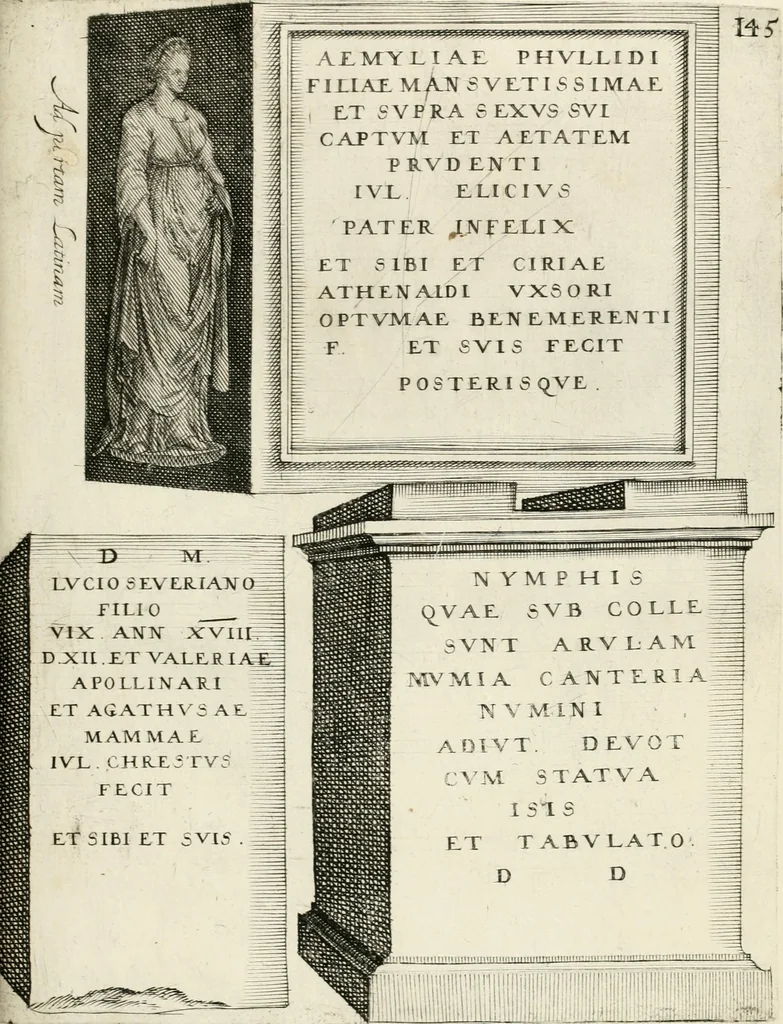 An illustration from I.[-VI.] pars Romanae vrbis topographiae & antiquitatum, quâ succinctê & breviter describuntur omnia quae tam publicê quam privatim videntur anim-adversione digna:, 1597, leaf 876