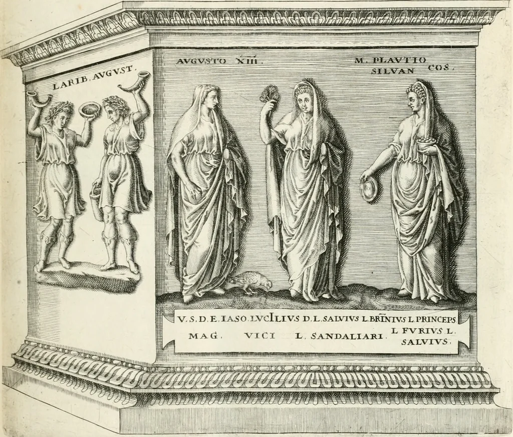 An illustration from I.[-VI.] pars Romanae vrbis topographiae & antiquitatum, quâ succinctê & breviter describuntur omnia quae tam publicê quam privatim videntur anim-adversione digna:, 1597, leaf 94