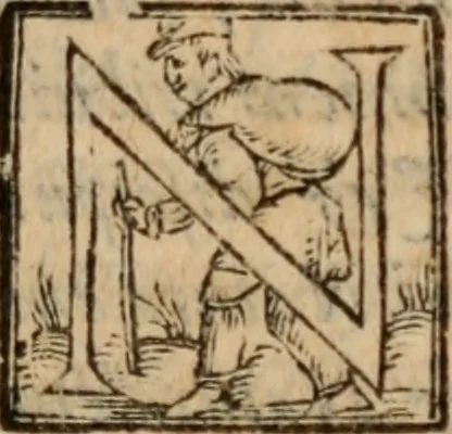 An illustration from Ivliani Avrelii Havrechi, Lessigniensis, v. cl., De cognominibus deorum gentilium libri tres, varijs locis recogniti, & tertia ferè parte aucti ... Accessit rerum ac veborum index luculentissimus, 1569, leaf 30