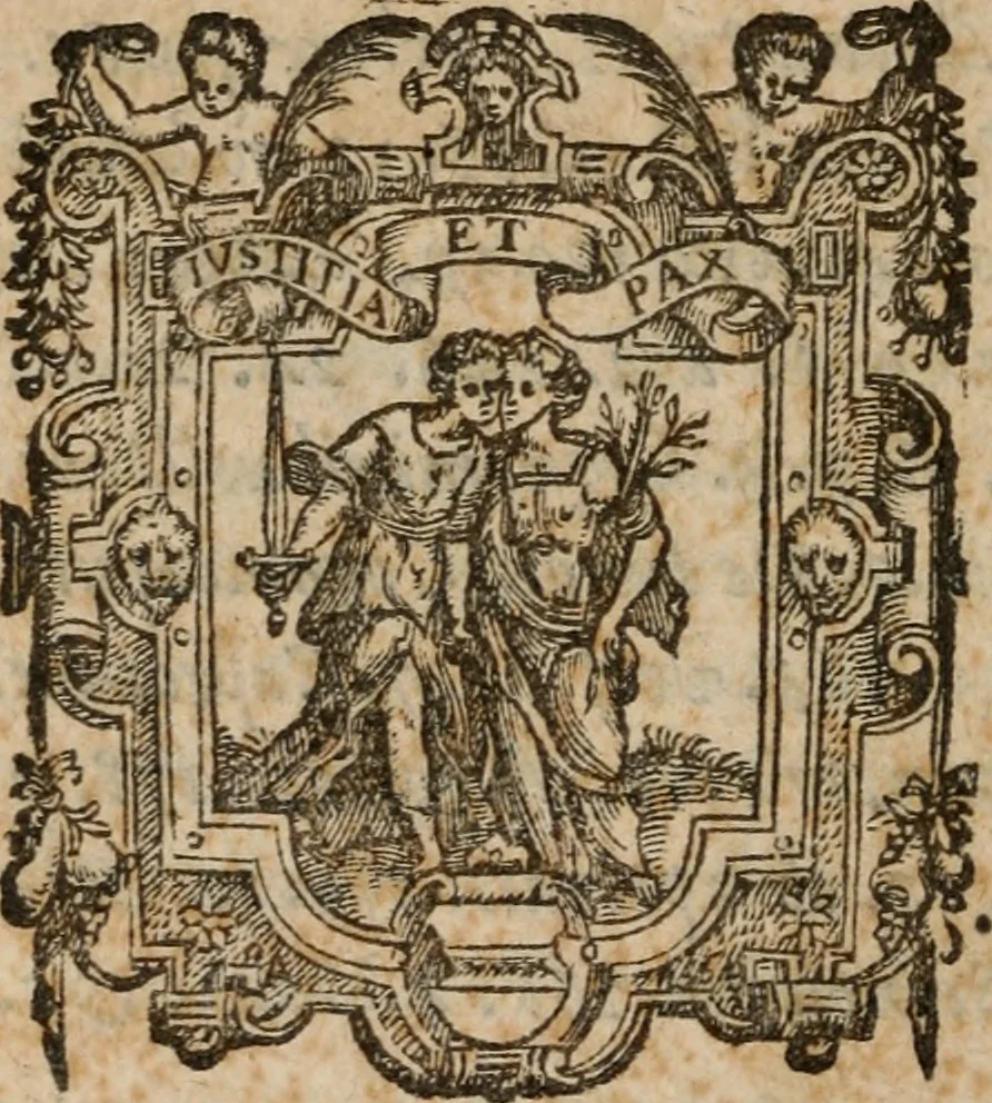 An illustration from Ivliani Avrelii Havrechi, Lessigniensis, v. cl., De cognominibus deorum gentilium libri tres, varijs locis recogniti, & tertia ferè parte aucti ... Accessit rerum ac veborum index luculentissimus, 1569, leaf 347