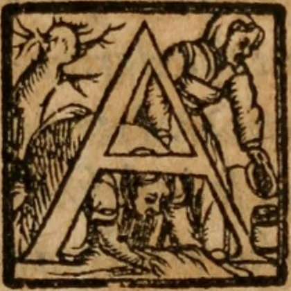 An illustration from Ivliani Avrelii Havrechi, Lessigniensis, v. cl., De cognominibus deorum gentilium libri tres, varijs locis recogniti, & tertia ferè parte aucti ... Accessit rerum ac veborum index luculentissimus, 1569, leaf 90