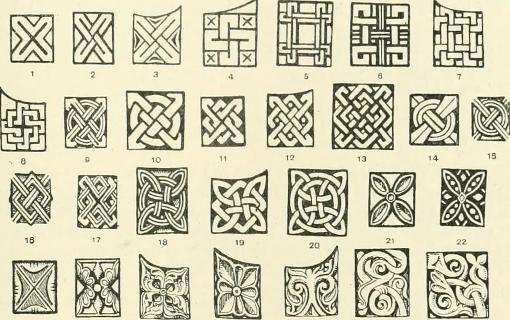 An illustration from Catalogue of the ivory carvings of the Christian era with examples of Mohammedan art and carvings in bone in the Department of British and Mediaeval Antiquities and Ethnography of the British Museum, 1909, leaf 122