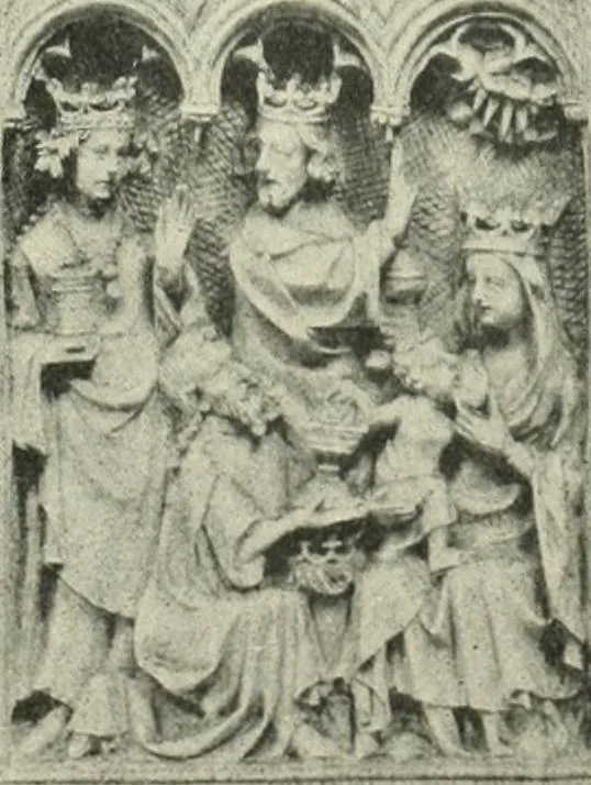 An illustration from Catalogue of the ivory carvings of the Christian era with examples of Mohammedan art and carvings in bone in the Department of British and Mediaeval Antiquities and Ethnography of the British Museum, 1909, leaf 162