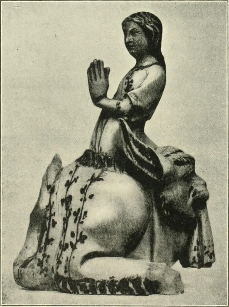 An illustration from Catalogue of the ivory carvings of the Christian era with examples of Mohammedan art and carvings in bone in the Department of British and Mediaeval Antiquities and Ethnography of the British Museum, 1909, leaf 172