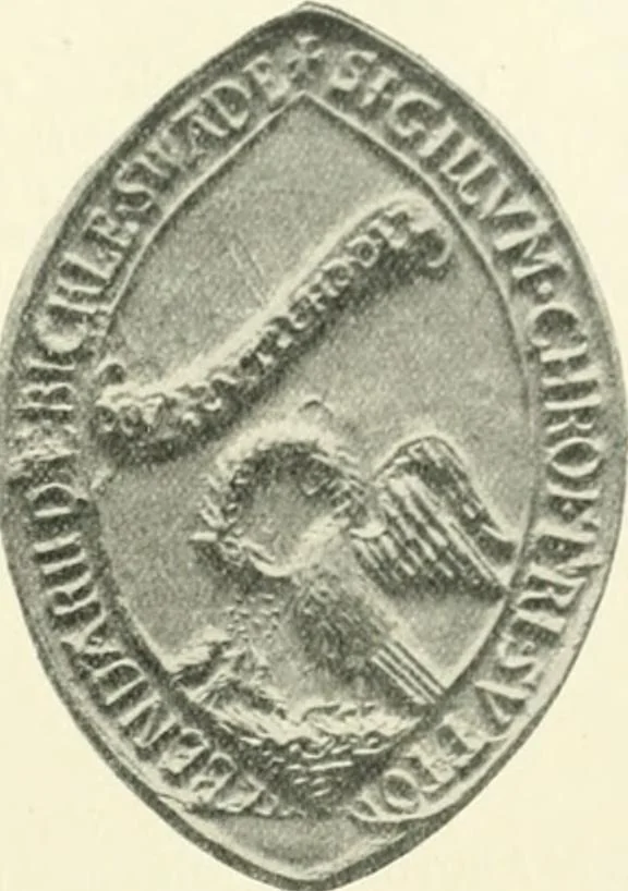 An illustration from Catalogue of the ivory carvings of the Christian era with examples of Mohammedan art and carvings in bone in the Department of British and Mediaeval Antiquities and Ethnography of the British Museum, 1909, leaf 200