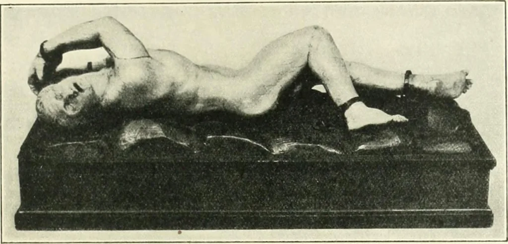 An illustration from Catalogue of the ivory carvings of the Christian era with examples of Mohammedan art and carvings in bone in the Department of British and Mediaeval Antiquities and Ethnography of the British Museum, 1909, leaf 214