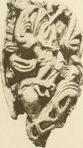 An illustration from Catalogue of the ivory carvings of the Christian era with examples of Mohammedan art and carvings in bone in the Department of British and Mediaeval Antiquities and Ethnography of the British Museum, 1909, leaf 306