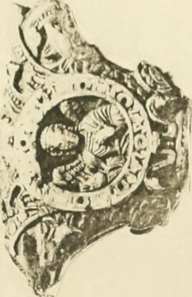An illustration from Catalogue of the ivory carvings of the Christian era with examples of Mohammedan art and carvings in bone in the Department of British and Mediaeval Antiquities and Ethnography of the British Museum, 1909, leaf 316