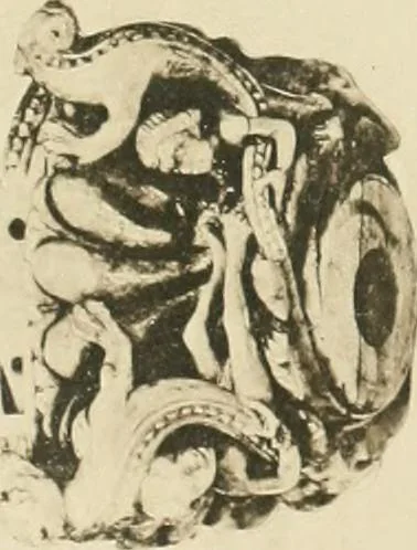 An illustration from Catalogue of the ivory carvings of the Christian era with examples of Mohammedan art and carvings in bone in the Department of British and Mediaeval Antiquities and Ethnography of the British Museum, 1909, leaf 316