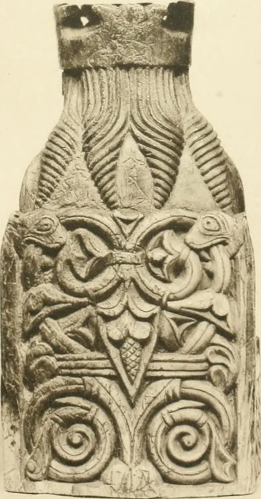 An illustration from Catalogue of the ivory carvings of the Christian era with examples of Mohammedan art and carvings in bone in the Department of British and Mediaeval Antiquities and Ethnography of the British Museum, 1909, leaf 326