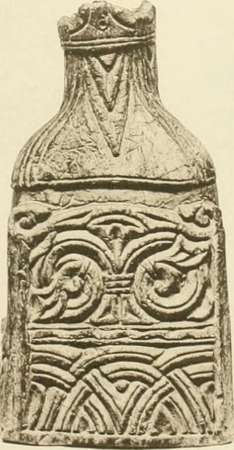 An illustration from Catalogue of the ivory carvings of the Christian era with examples of Mohammedan art and carvings in bone in the Department of British and Mediaeval Antiquities and Ethnography of the British Museum, 1909, leaf 330