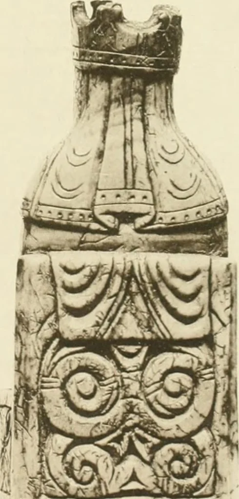 An illustration from Catalogue of the ivory carvings of the Christian era with examples of Mohammedan art and carvings in bone in the Department of British and Mediaeval Antiquities and Ethnography of the British Museum, 1909, leaf 330