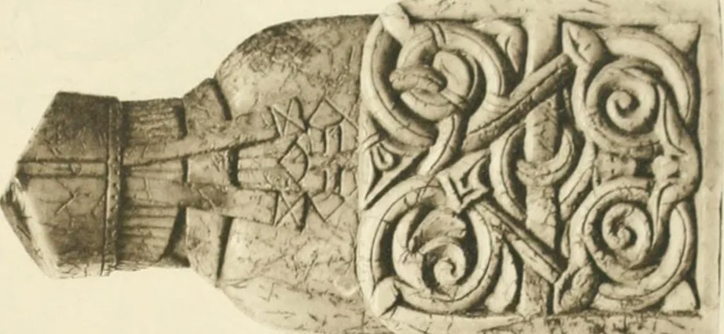 An illustration from Catalogue of the ivory carvings of the Christian era with examples of Mohammedan art and carvings in bone in the Department of British and Mediaeval Antiquities and Ethnography of the British Museum, 1909, leaf 334