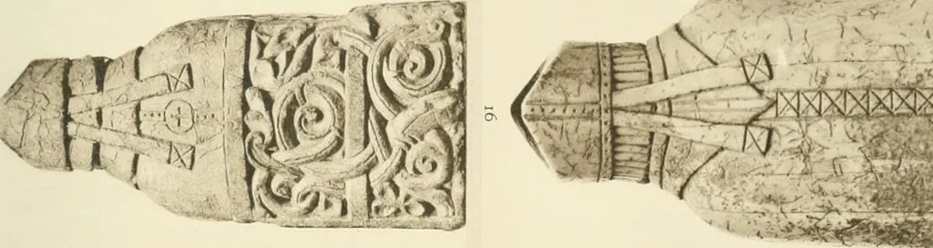 An illustration from Catalogue of the ivory carvings of the Christian era with examples of Mohammedan art and carvings in bone in the Department of British and Mediaeval Antiquities and Ethnography of the British Museum, 1909, leaf 334