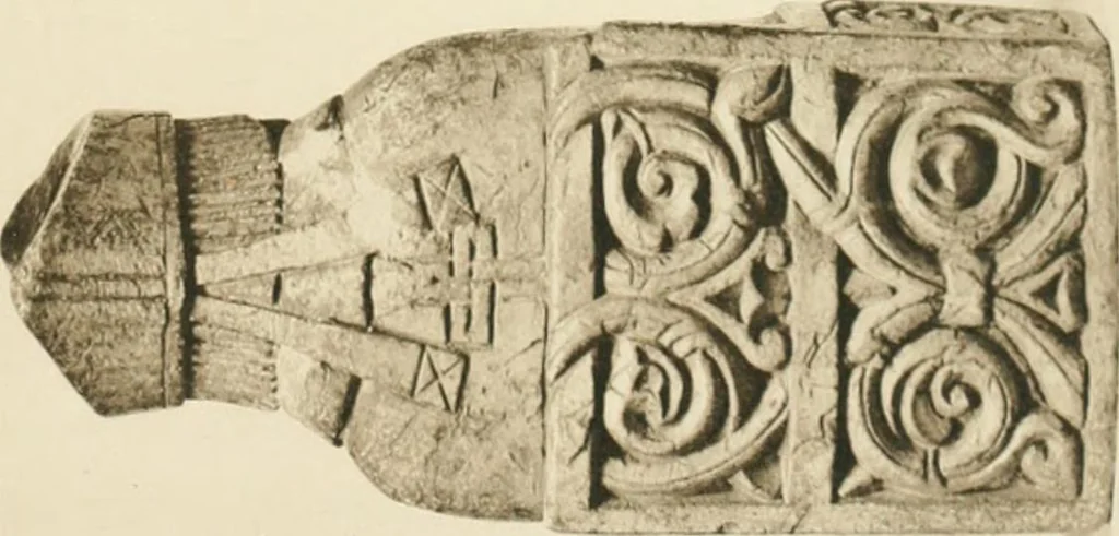 An illustration from Catalogue of the ivory carvings of the Christian era with examples of Mohammedan art and carvings in bone in the Department of British and Mediaeval Antiquities and Ethnography of the British Museum, 1909, leaf 334