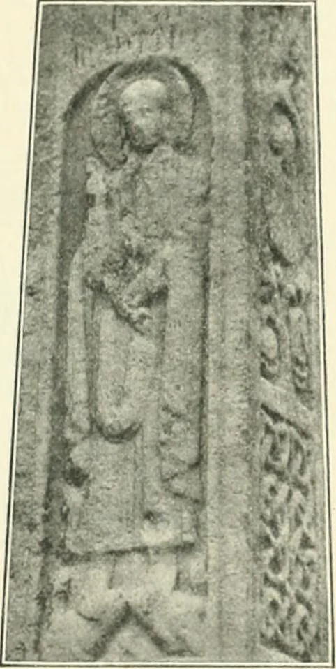 An illustration from Catalogue of the ivory carvings of the Christian era with examples of Mohammedan art and carvings in bone in the Department of British and Mediaeval Antiquities and Ethnography of the British Museum, 1909, leaf 34
