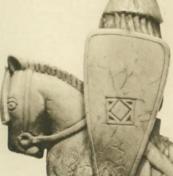 An illustration from Catalogue of the ivory carvings of the Christian era with examples of Mohammedan art and carvings in bone in the Department of British and Mediaeval Antiquities and Ethnography of the British Museum, 1909, leaf 340
