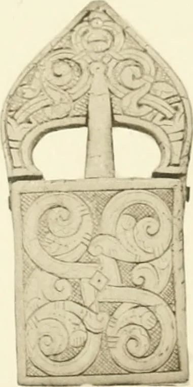 An illustration from Catalogue of the ivory carvings of the Christian era with examples of Mohammedan art and carvings in bone in the Department of British and Mediaeval Antiquities and Ethnography of the British Museum, 1909, leaf 344