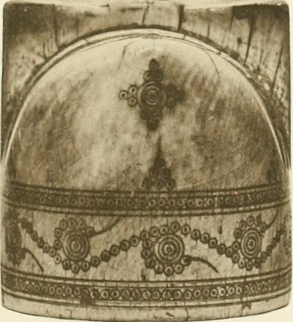 An illustration from Catalogue of the ivory carvings of the Christian era with examples of Mohammedan art and carvings in bone in the Department of British and Mediaeval Antiquities and Ethnography of the British Museum, 1909, leaf 344