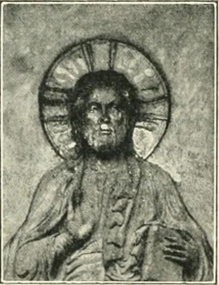 An illustration from Catalogue of the ivory carvings of the Christian era with examples of Mohammedan art and carvings in bone in the Department of British and Mediaeval Antiquities and Ethnography of the British Museum, 1909, leaf 35