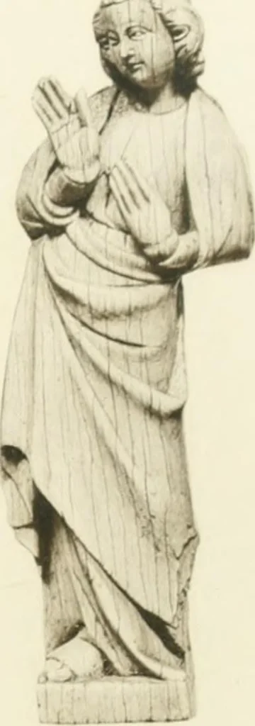 An illustration from Catalogue of the ivory carvings of the Christian era with examples of Mohammedan art and carvings in bone in the Department of British and Mediaeval Antiquities and Ethnography of the British Museum, 1909, leaf 354