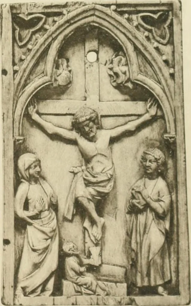 An illustration from Catalogue of the ivory carvings of the Christian era with examples of Mohammedan art and carvings in bone in the Department of British and Mediaeval Antiquities and Ethnography of the British Museum, 1909, leaf 362