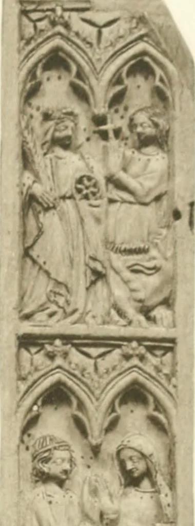 An illustration from Catalogue of the ivory carvings of the Christian era with examples of Mohammedan art and carvings in bone in the Department of British and Mediaeval Antiquities and Ethnography of the British Museum, 1909, leaf 366