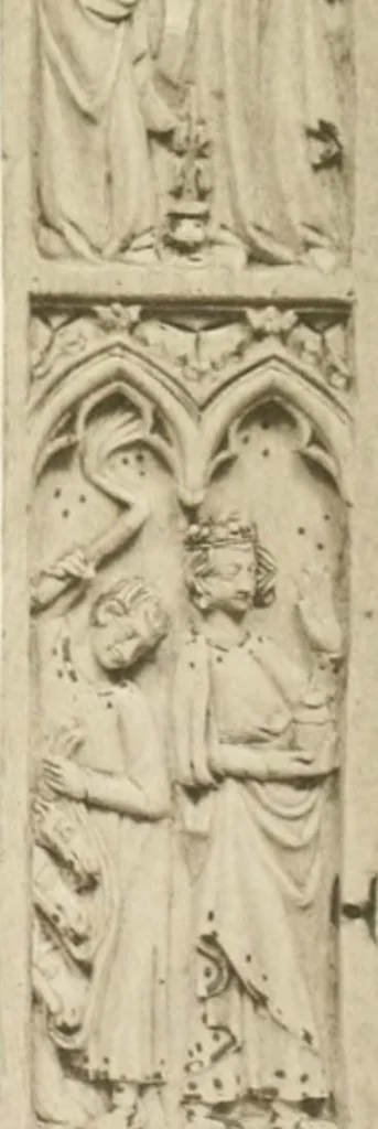 An illustration from Catalogue of the ivory carvings of the Christian era with examples of Mohammedan art and carvings in bone in the Department of British and Mediaeval Antiquities and Ethnography of the British Museum, 1909, leaf 366