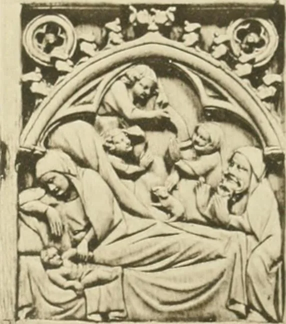 An illustration from Catalogue of the ivory carvings of the Christian era with examples of Mohammedan art and carvings in bone in the Department of British and Mediaeval Antiquities and Ethnography of the British Museum, 1909, leaf 368