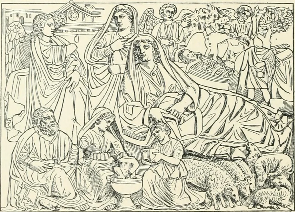 An illustration from Catalogue of the ivory carvings of the Christian era with examples of Mohammedan art and carvings in bone in the Department of British and Mediaeval Antiquities and Ethnography of the British Museum, 1909, leaf 37