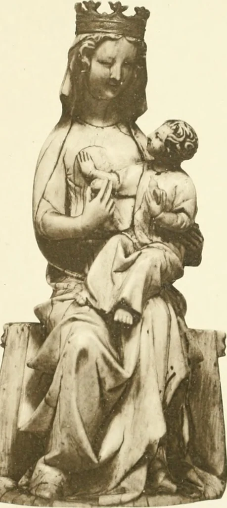 An illustration from Catalogue of the ivory carvings of the Christian era with examples of Mohammedan art and carvings in bone in the Department of British and Mediaeval Antiquities and Ethnography of the British Museum, 1909, leaf 402