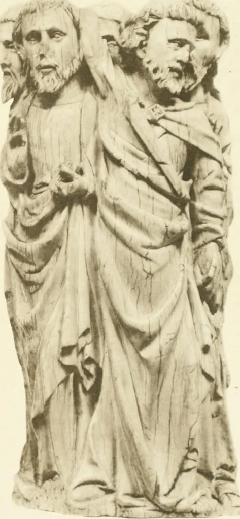 An illustration from Catalogue of the ivory carvings of the Christian era with examples of Mohammedan art and carvings in bone in the Department of British and Mediaeval Antiquities and Ethnography of the British Museum, 1909, leaf 404
