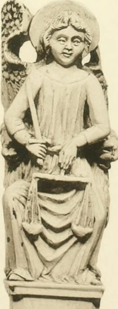 An illustration from Catalogue of the ivory carvings of the Christian era with examples of Mohammedan art and carvings in bone in the Department of British and Mediaeval Antiquities and Ethnography of the British Museum, 1909, leaf 406