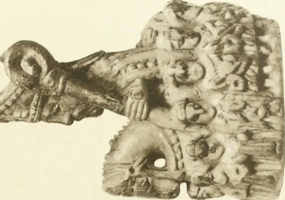 An illustration from Catalogue of the ivory carvings of the Christian era with examples of Mohammedan art and carvings in bone in the Department of British and Mediaeval Antiquities and Ethnography of the British Museum, 1909, leaf 434