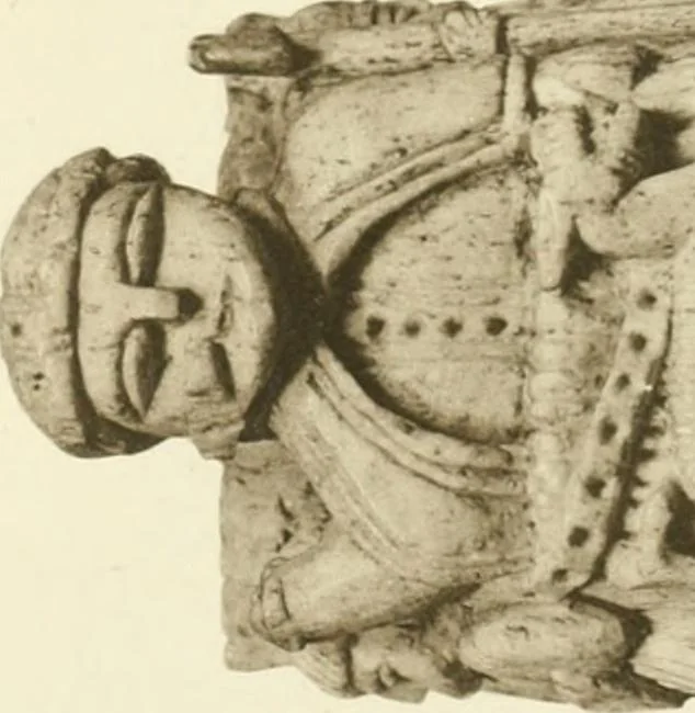 An illustration from Catalogue of the ivory carvings of the Christian era with examples of Mohammedan art and carvings in bone in the Department of British and Mediaeval Antiquities and Ethnography of the British Museum, 1909, leaf 434