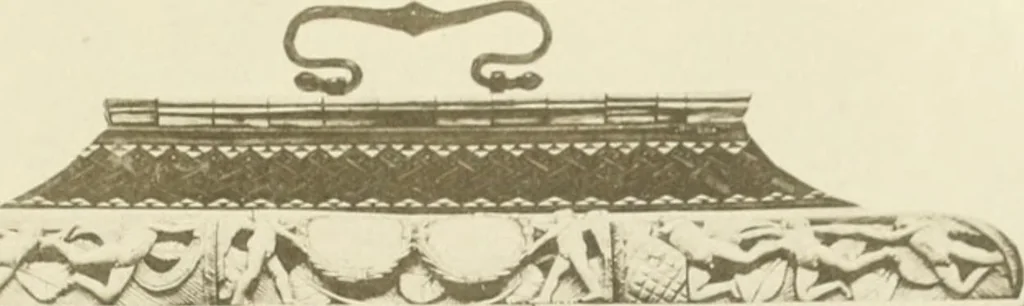 An illustration from Catalogue of the ivory carvings of the Christian era with examples of Mohammedan art and carvings in bone in the Department of British and Mediaeval Antiquities and Ethnography of the British Museum, 1909, leaf 446