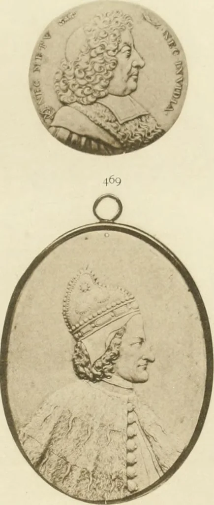 An illustration from Catalogue of the ivory carvings of the Christian era with examples of Mohammedan art and carvings in bone in the Department of British and Mediaeval Antiquities and Ethnography of the British Museum, 1909, leaf 454