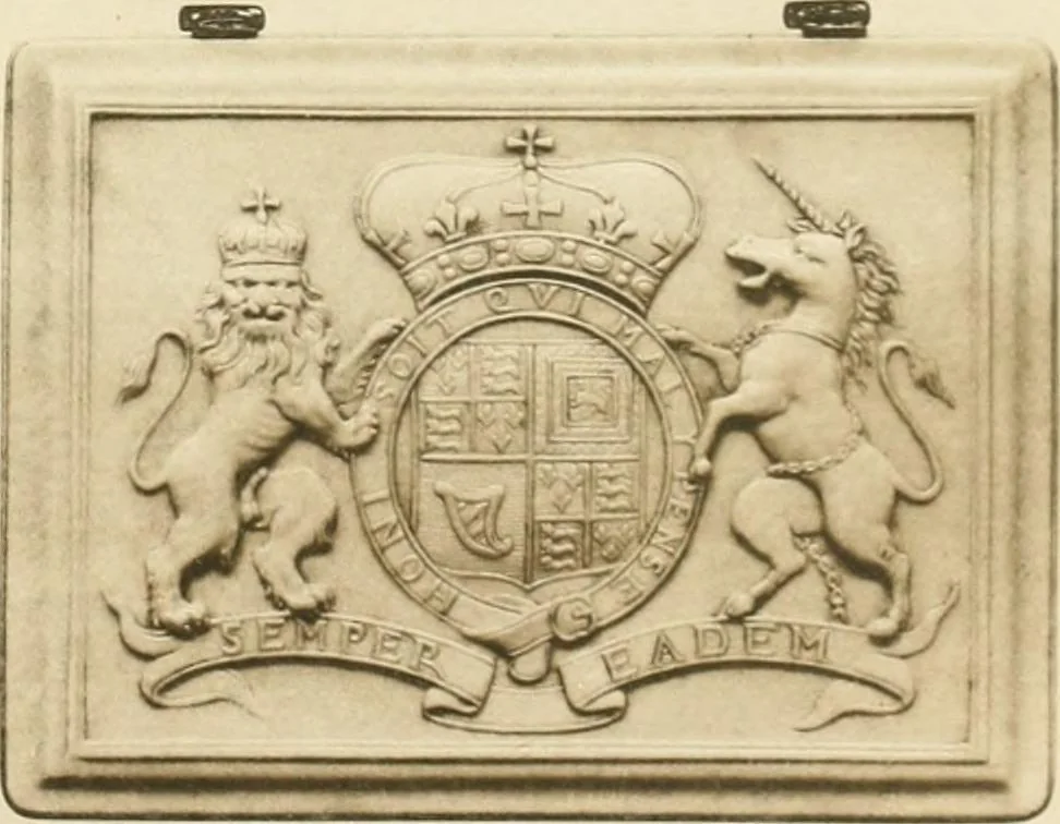 An illustration from Catalogue of the ivory carvings of the Christian era with examples of Mohammedan art and carvings in bone in the Department of British and Mediaeval Antiquities and Ethnography of the British Museum, 1909, leaf 456