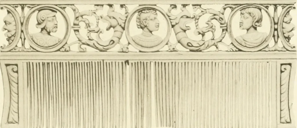 An illustration from Catalogue of the ivory carvings of the Christian era with examples of Mohammedan art and carvings in bone in the Department of British and Mediaeval Antiquities and Ethnography of the British Museum, 1909, leaf 462