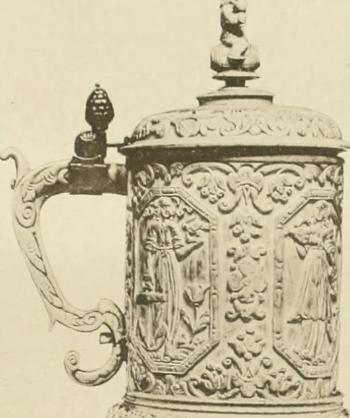An illustration from Catalogue of the ivory carvings of the Christian era with examples of Mohammedan art and carvings in bone in the Department of British and Mediaeval Antiquities and Ethnography of the British Museum, 1909, leaf 468