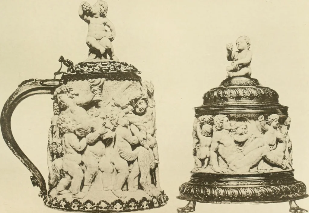 An illustration from Catalogue of the ivory carvings of the Christian era with examples of Mohammedan art and carvings in bone in the Department of British and Mediaeval Antiquities and Ethnography of the British Museum, 1909, leaf 468