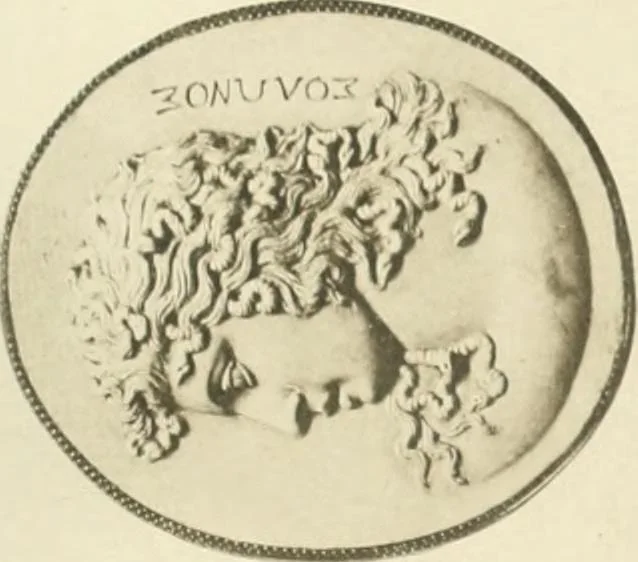 An illustration from Catalogue of the ivory carvings of the Christian era with examples of Mohammedan art and carvings in bone in the Department of British and Mediaeval Antiquities and Ethnography of the British Museum, 1909, leaf 482